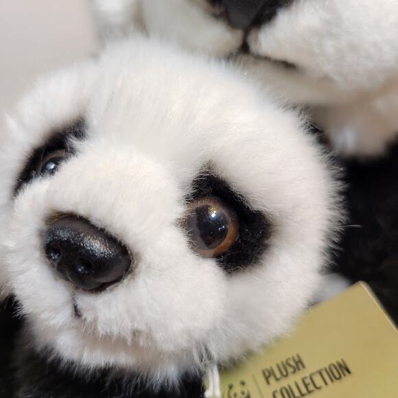 WWF Panda Mom Baby Plush 11" Protecting Pandas Dutch Design Bon Ton Toys - Picture 7 of 16